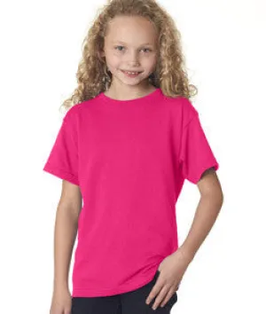 705B Anvil Youth Heavyweight Tee Hot Pink