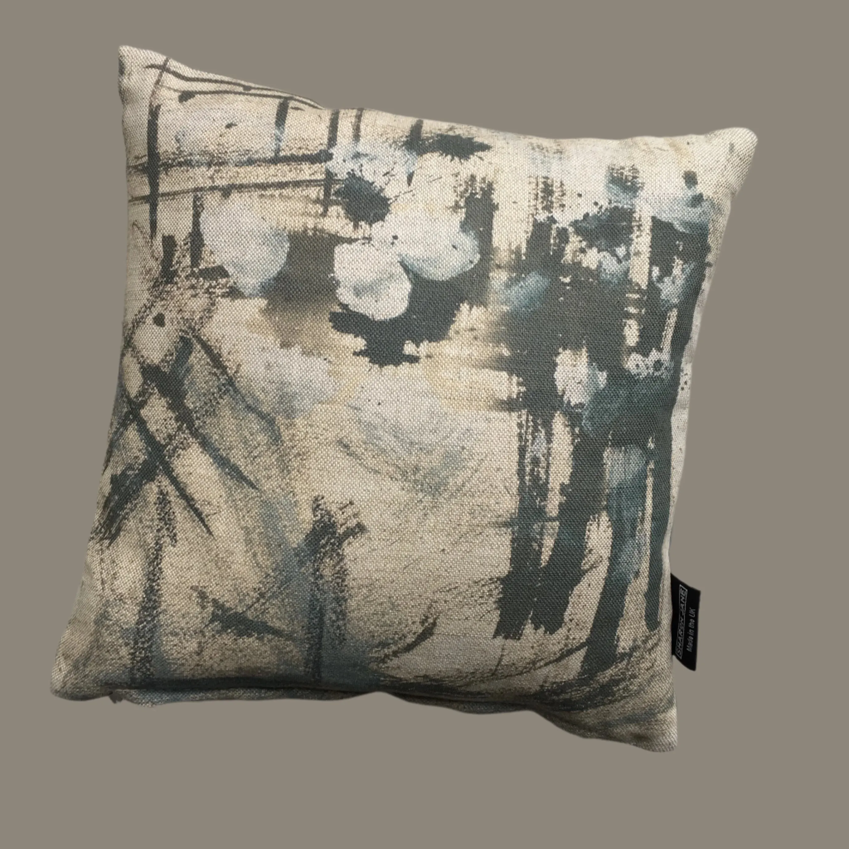 Abstract No 1 Linen Mini Cushion