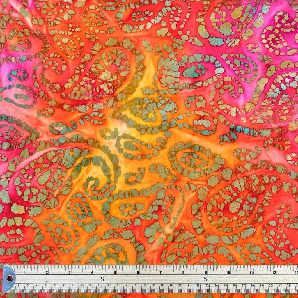 All Over Paisley Cotton Batik Fabric