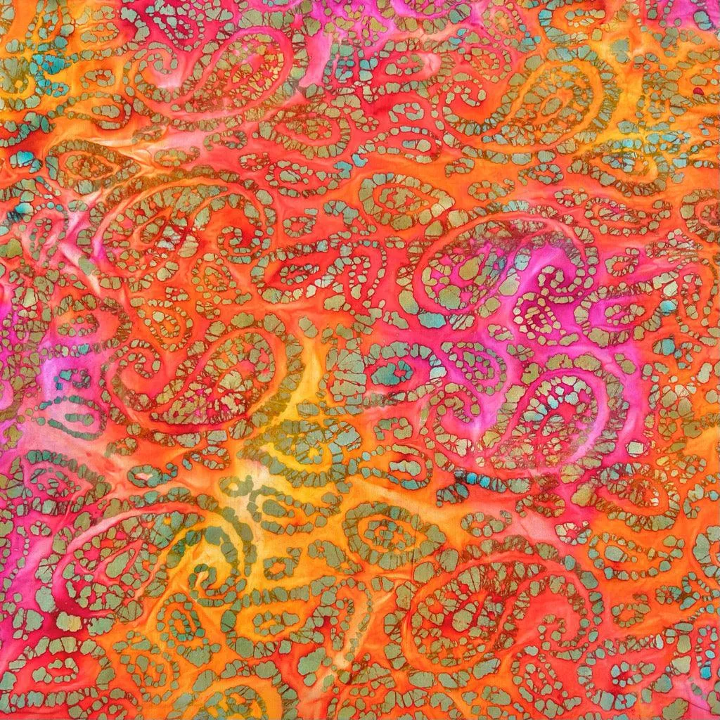All Over Paisley Cotton Batik Fabric