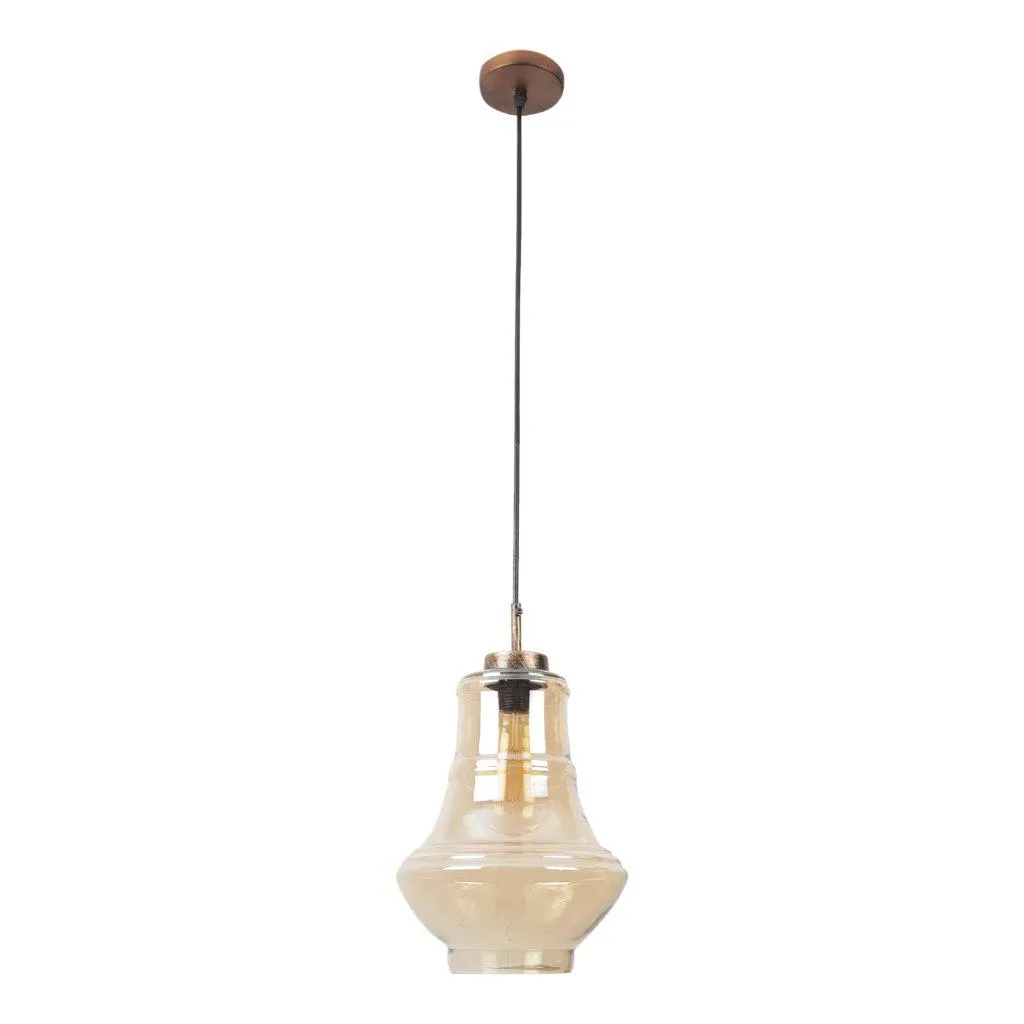ANTIQUE BRASS Metal Single Hanging Light by Jainsons Lights