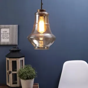 ANTIQUE BRASS Metal Single Hanging Light by Jainsons Lights