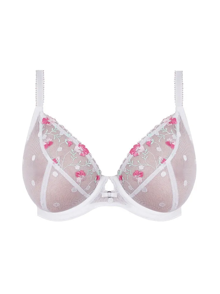 Awakening Demi Plunge Bra - White