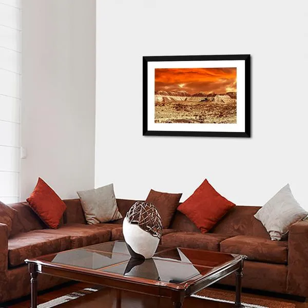 Base On Mars Abstract Canvas Wall Art