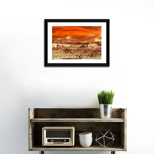 Base On Mars Abstract Canvas Wall Art