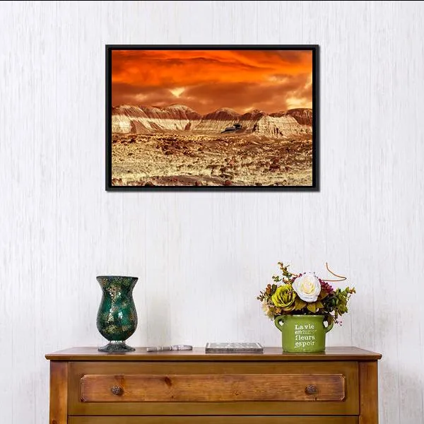 Base On Mars Abstract Canvas Wall Art