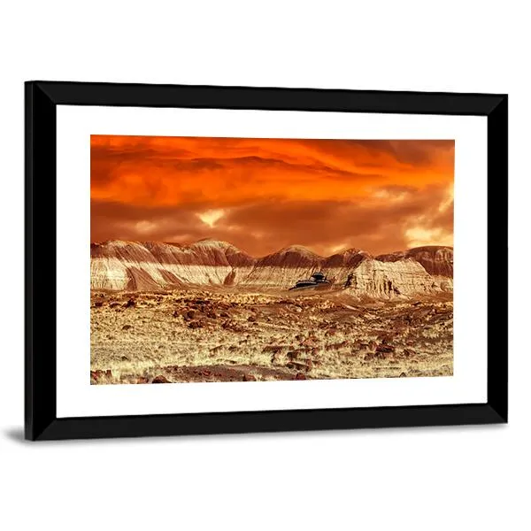 Base On Mars Abstract Canvas Wall Art