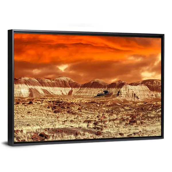 Base On Mars Abstract Canvas Wall Art
