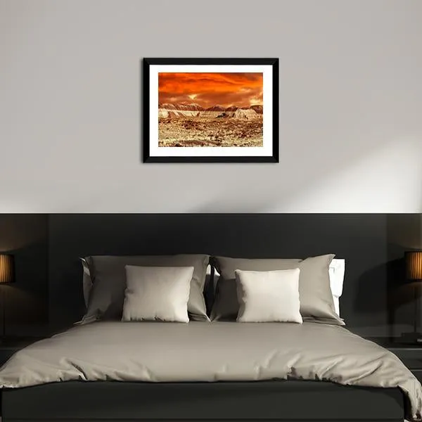 Base On Mars Abstract Canvas Wall Art
