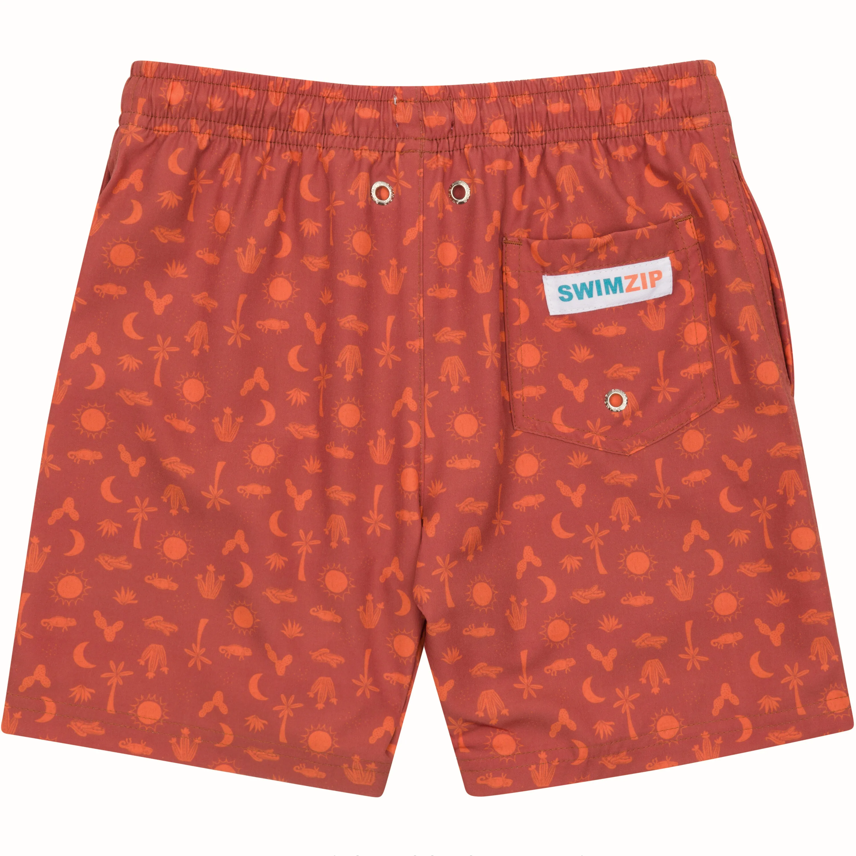 Boys Swim Trunks Boxer Brief Liner (sizes 6-14) | “Desert"