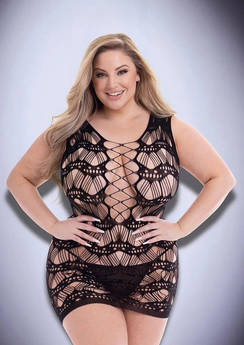 Corset Front Lace Mini Dress
