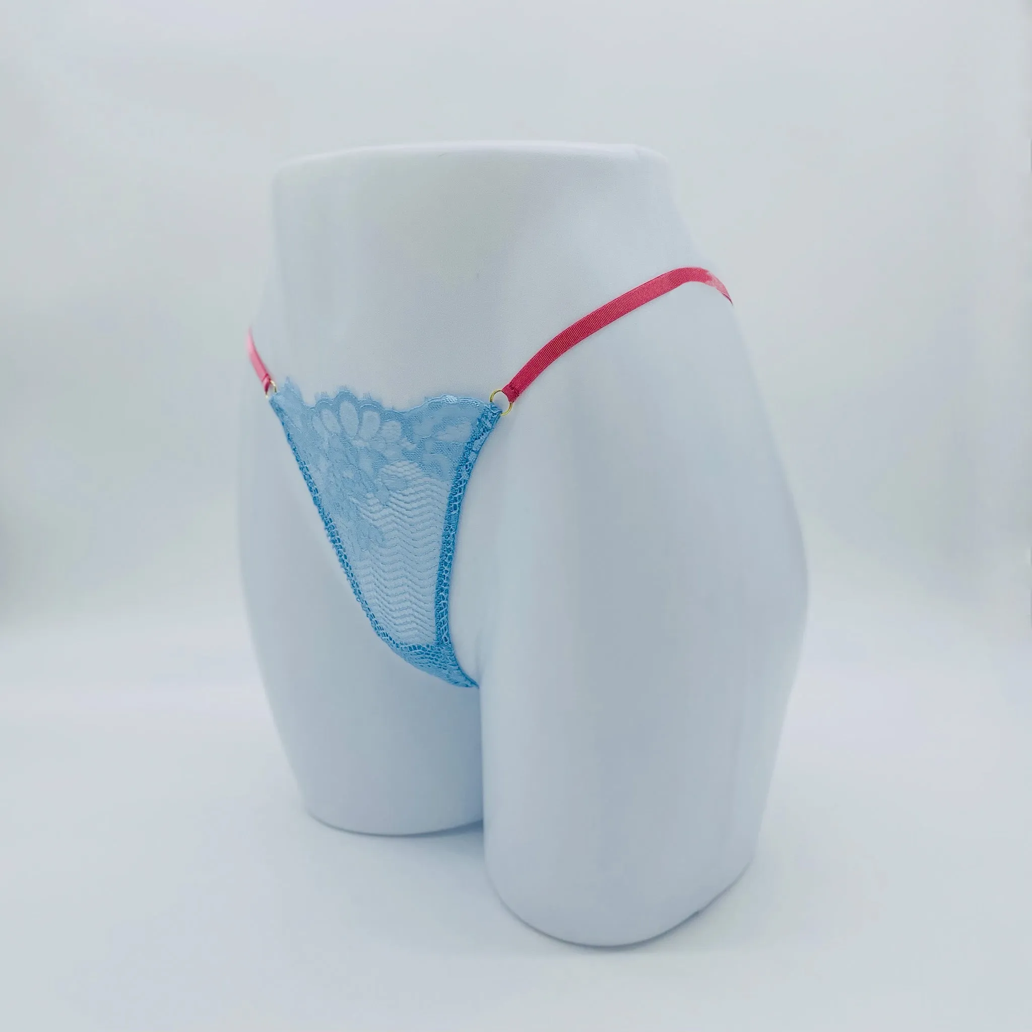 Cotton Candy Thong: Lace