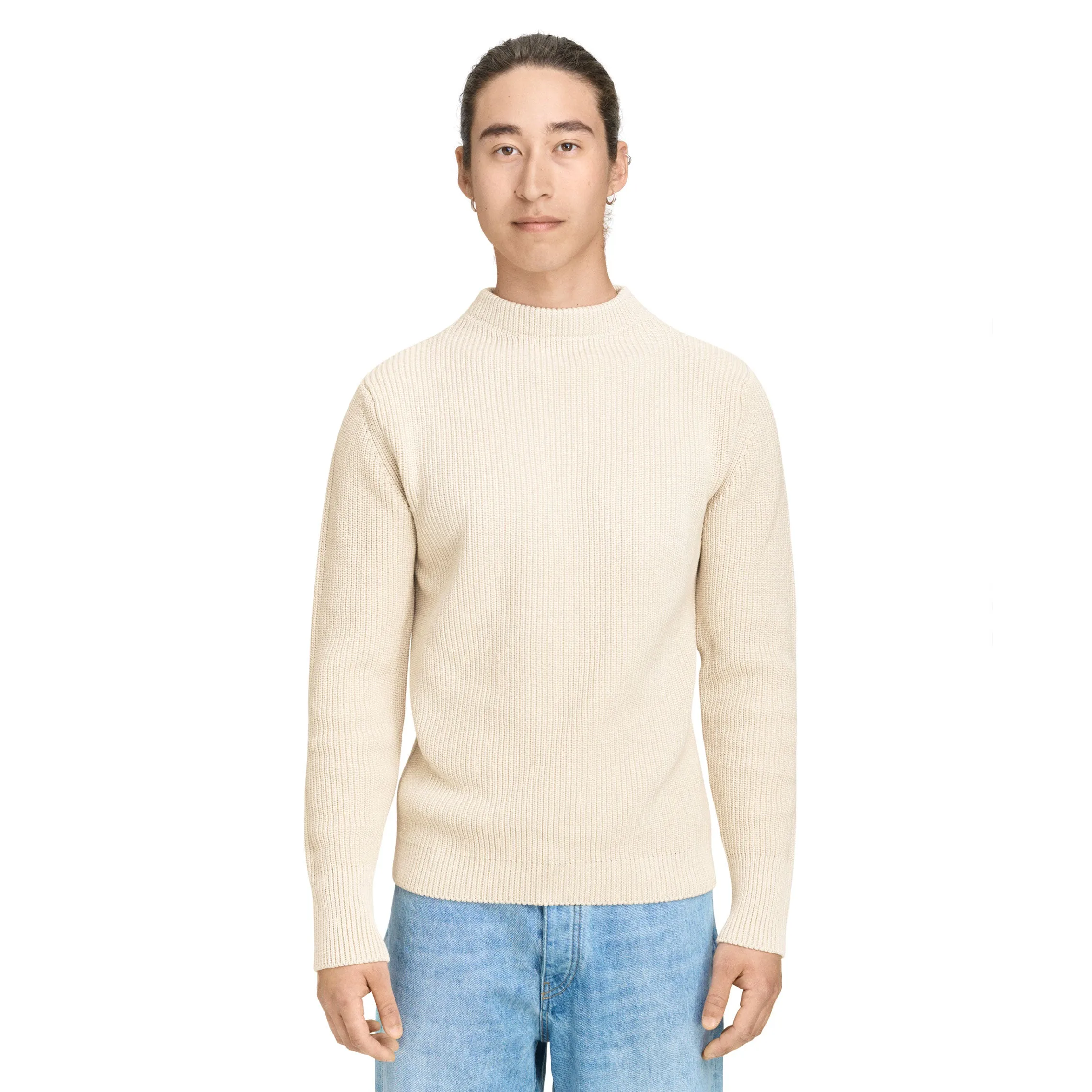 Cotton Crewneck Raw Cotton