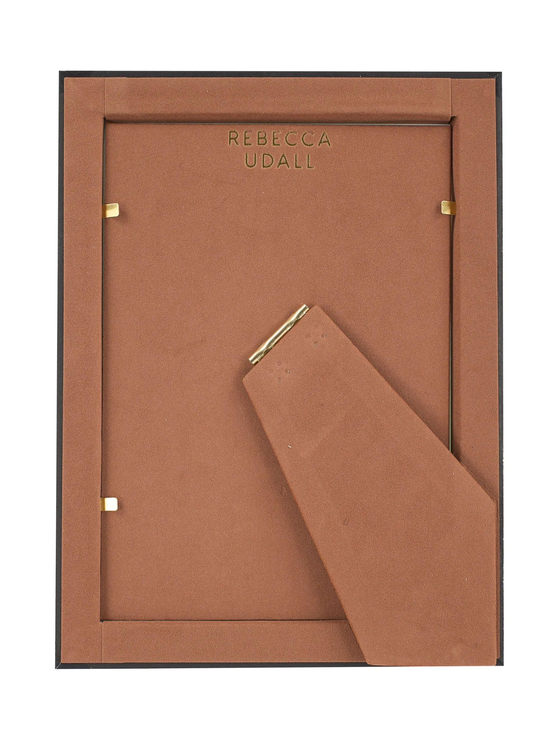 Delilah striped photo frame, taupe