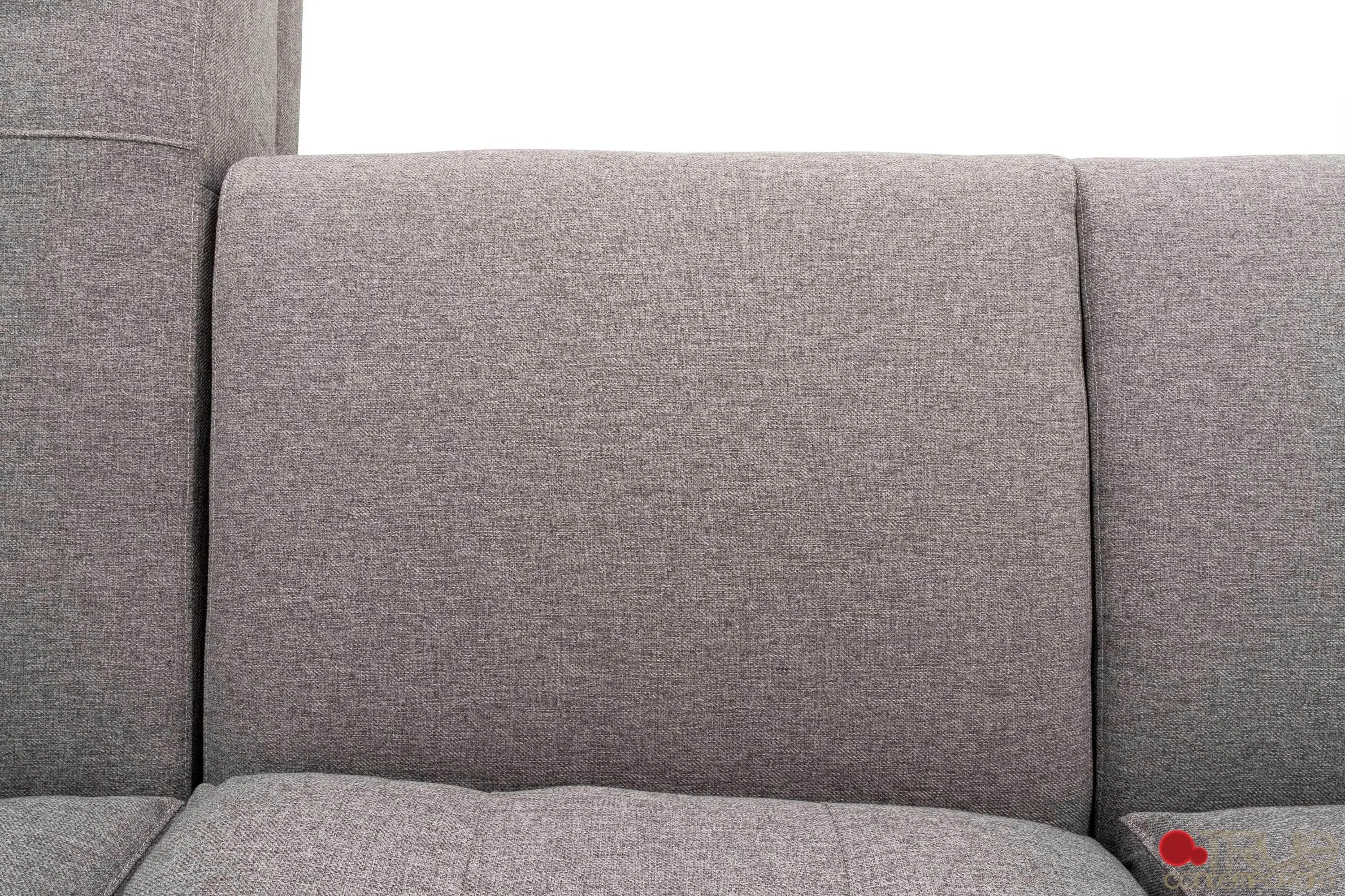 Elizabeth Tufted Sectional Sofa in Nia Grey