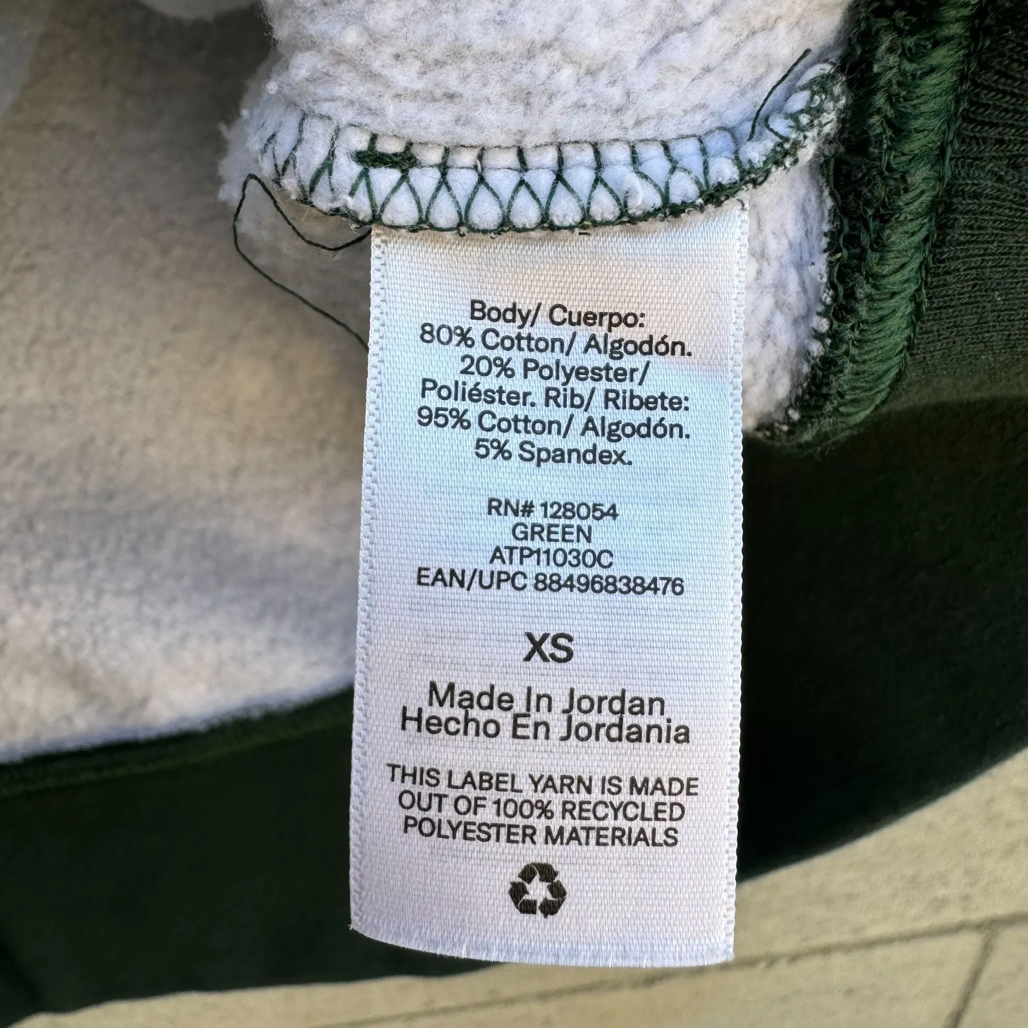 Fielder By Bonobos Mens Green Fleece Long Sleeve Eye Graphic Print Sweatshirt XS