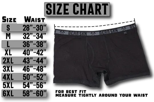 Geometric Bear Red Boxer Brief