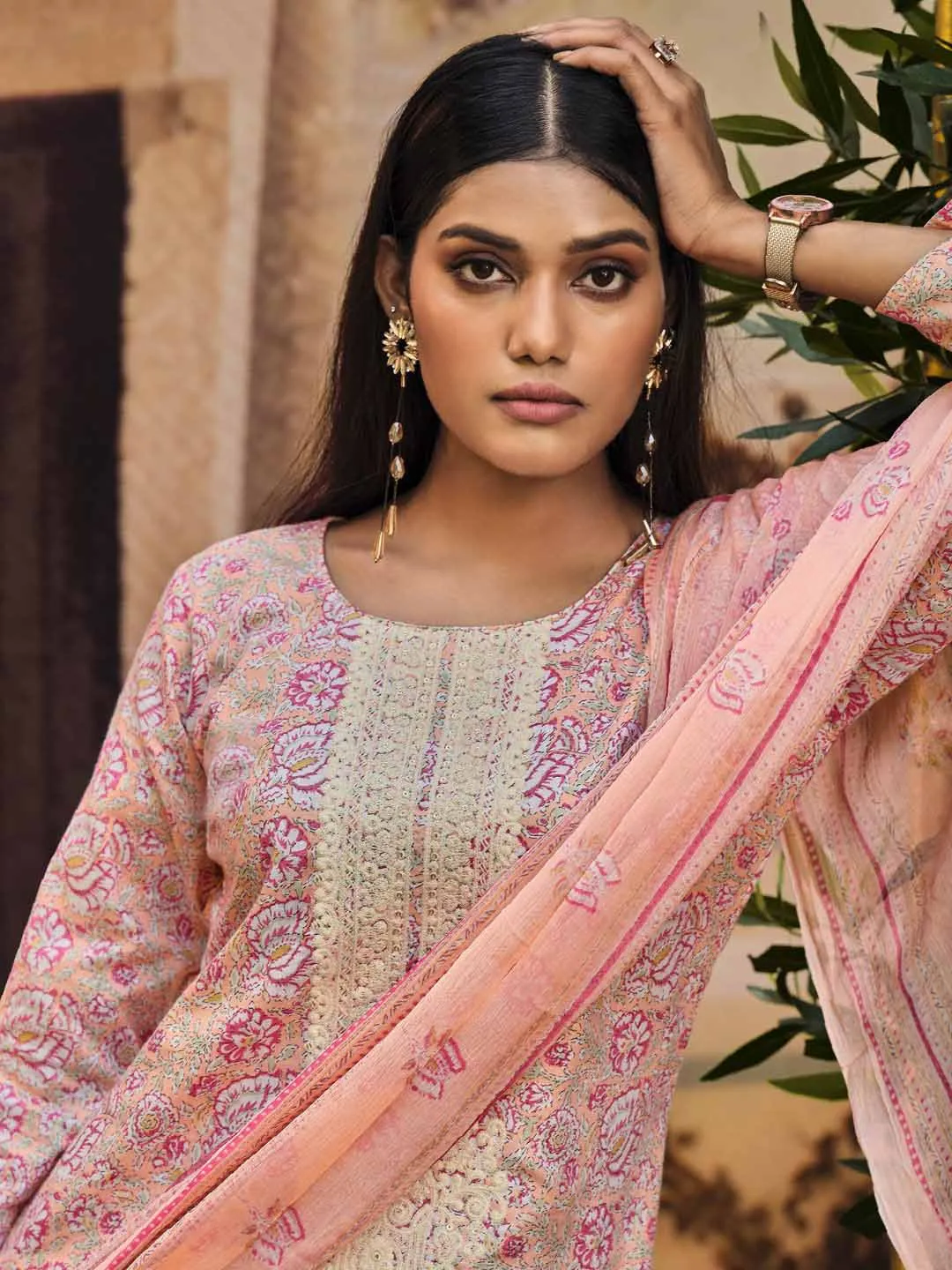 Ibiza Lawn Cotton Embroidered Unstitched Women Suit Set
