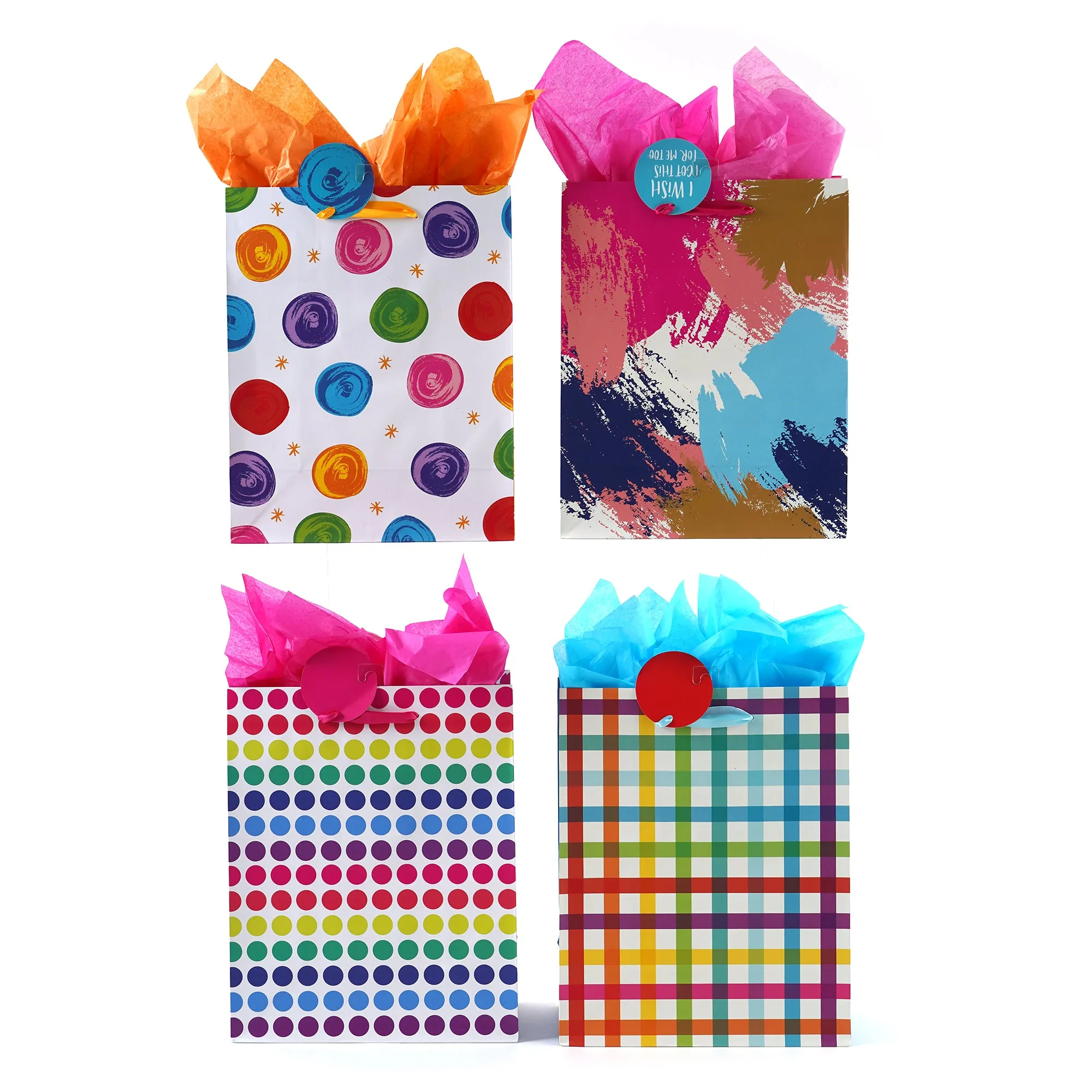 Large Abstract Party Printed Bag, 4 Designs