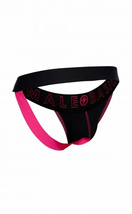Male Basics Neon Jockstrap Coral MD