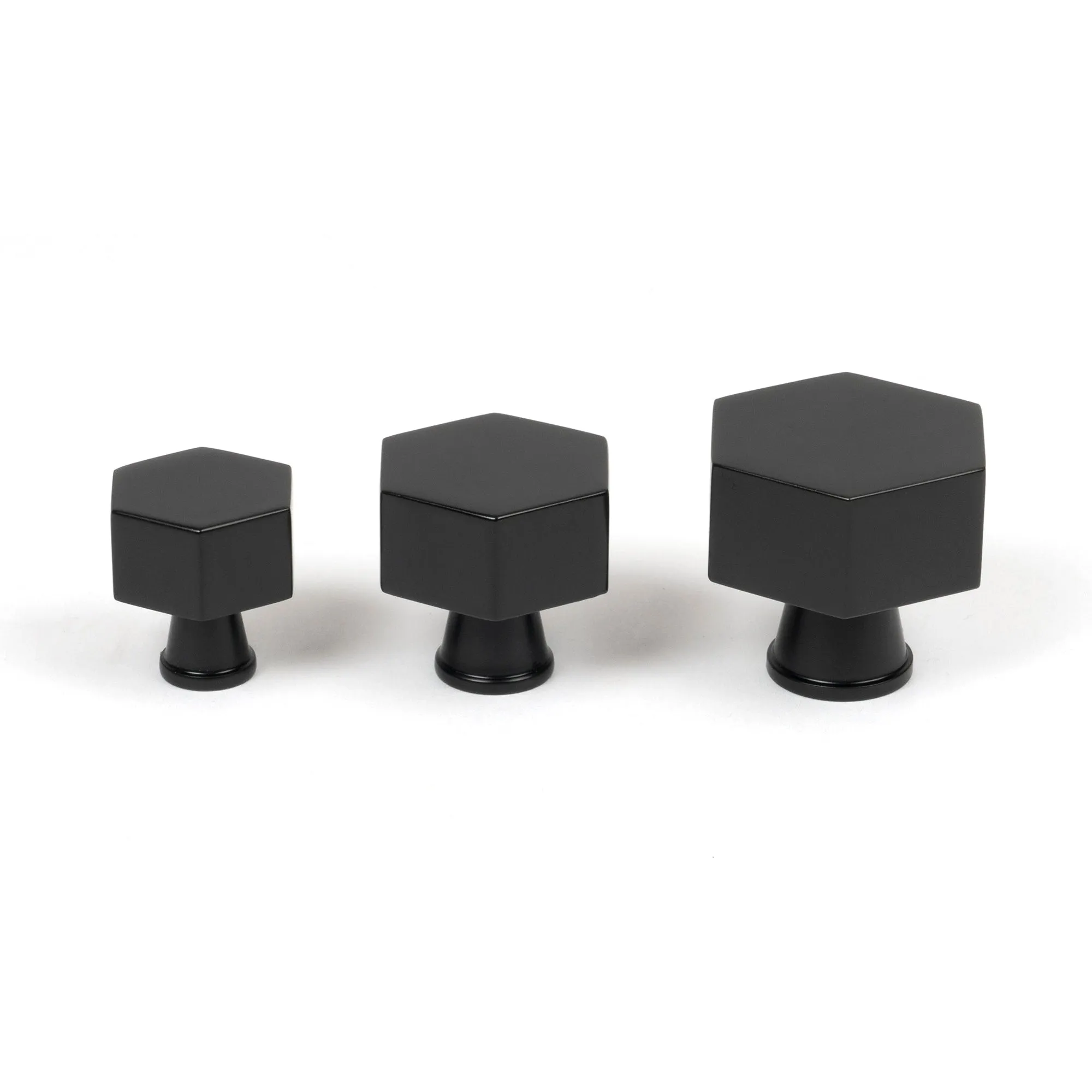 Matt Black Kahlo Cabinet Knob - 25mm | From The Anvil