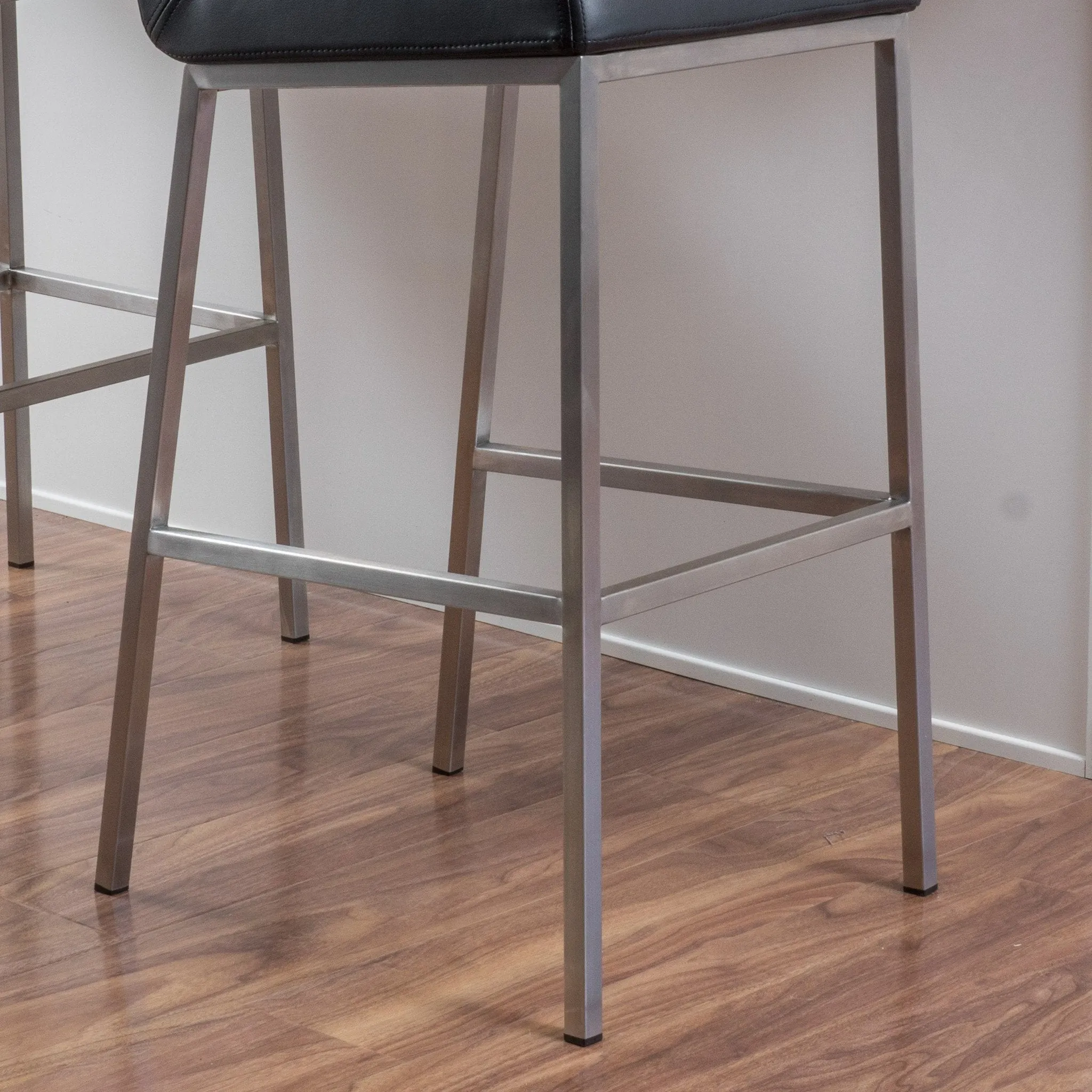 October 30-Inch Bonded Leather Barstool (Set of 2)