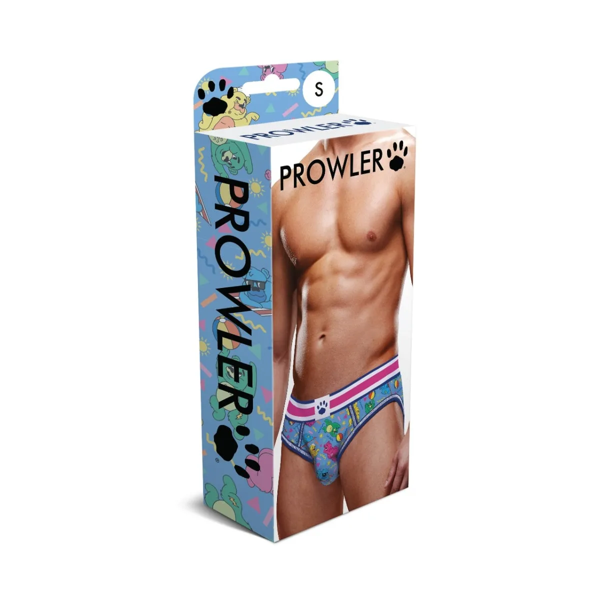 Prowler Beach Bears Brief Blue Pink