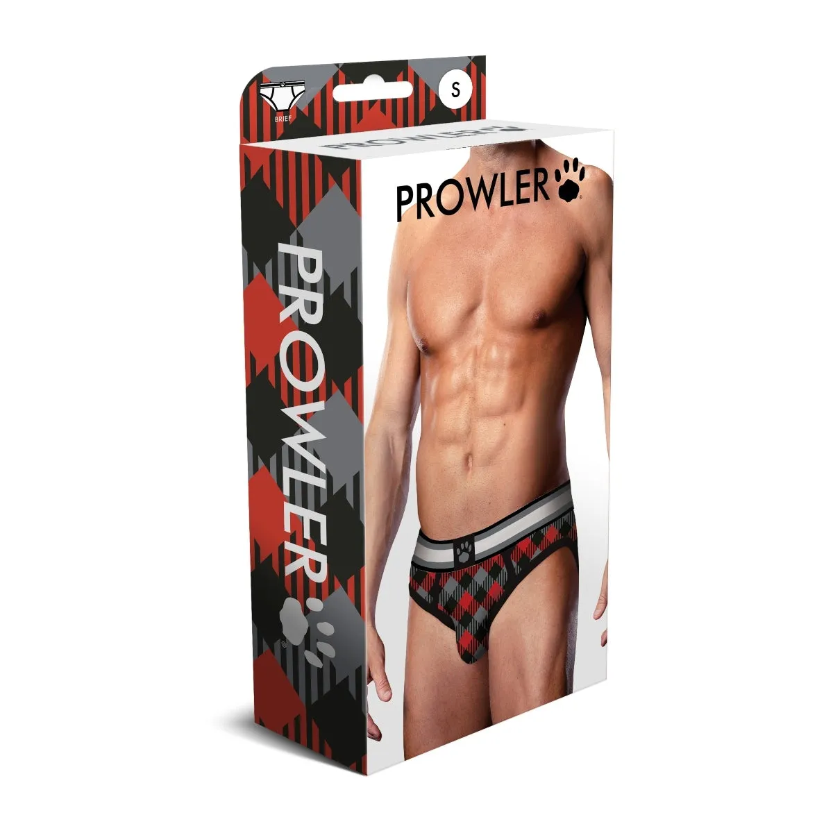 Prowler Tartan 1 Brief Black Red