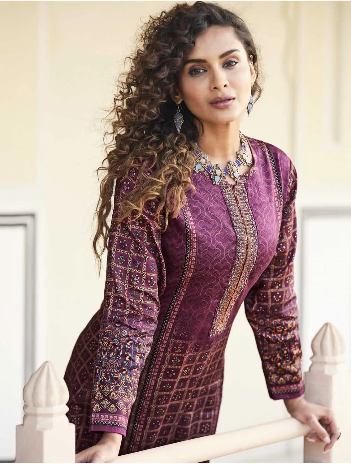 Sadhana Cotton Silk Embroidered Women Unstitched Suit Material