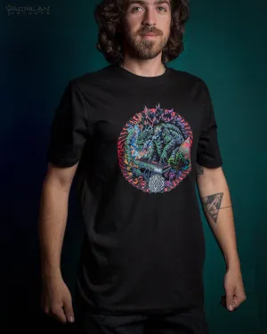 T-Shirt Men / Organic Cotton Black - Sangoma GODZILLA SUN