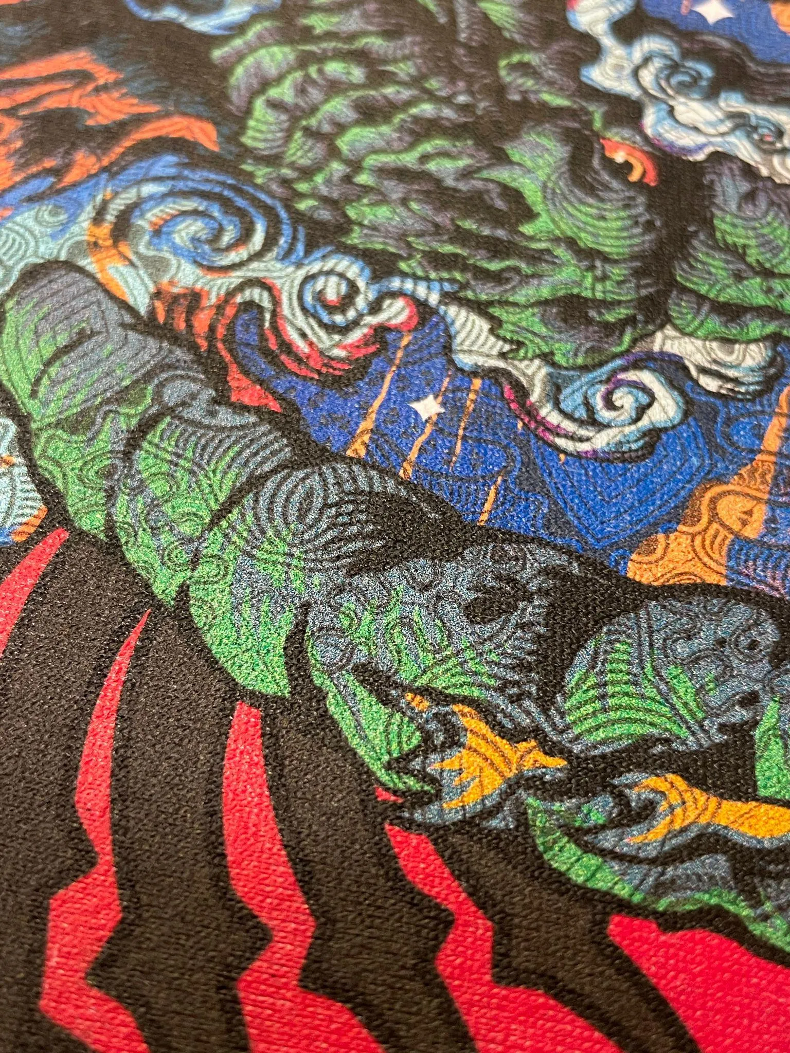 T-Shirt Men / Organic Cotton Black - Sangoma GODZILLA SUN