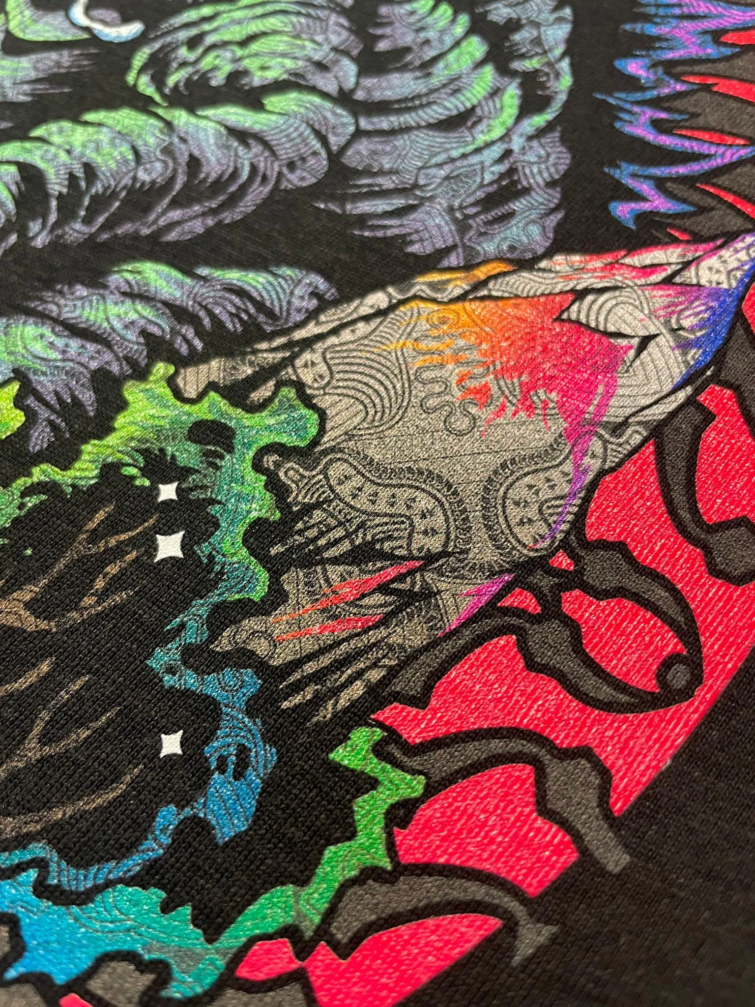T-Shirt Men / Organic Cotton Black - Sangoma GODZILLA SUN