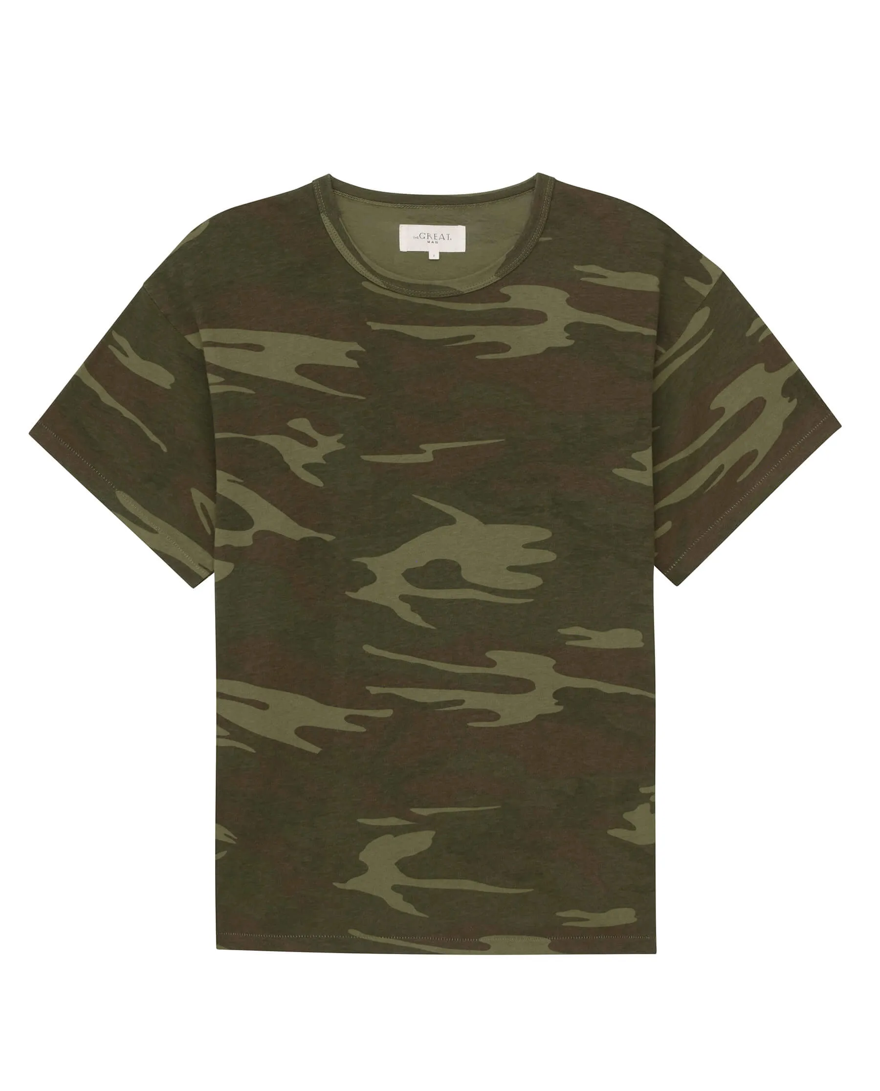 The Men's Boxy Crew. -- Deep Woods Camo
