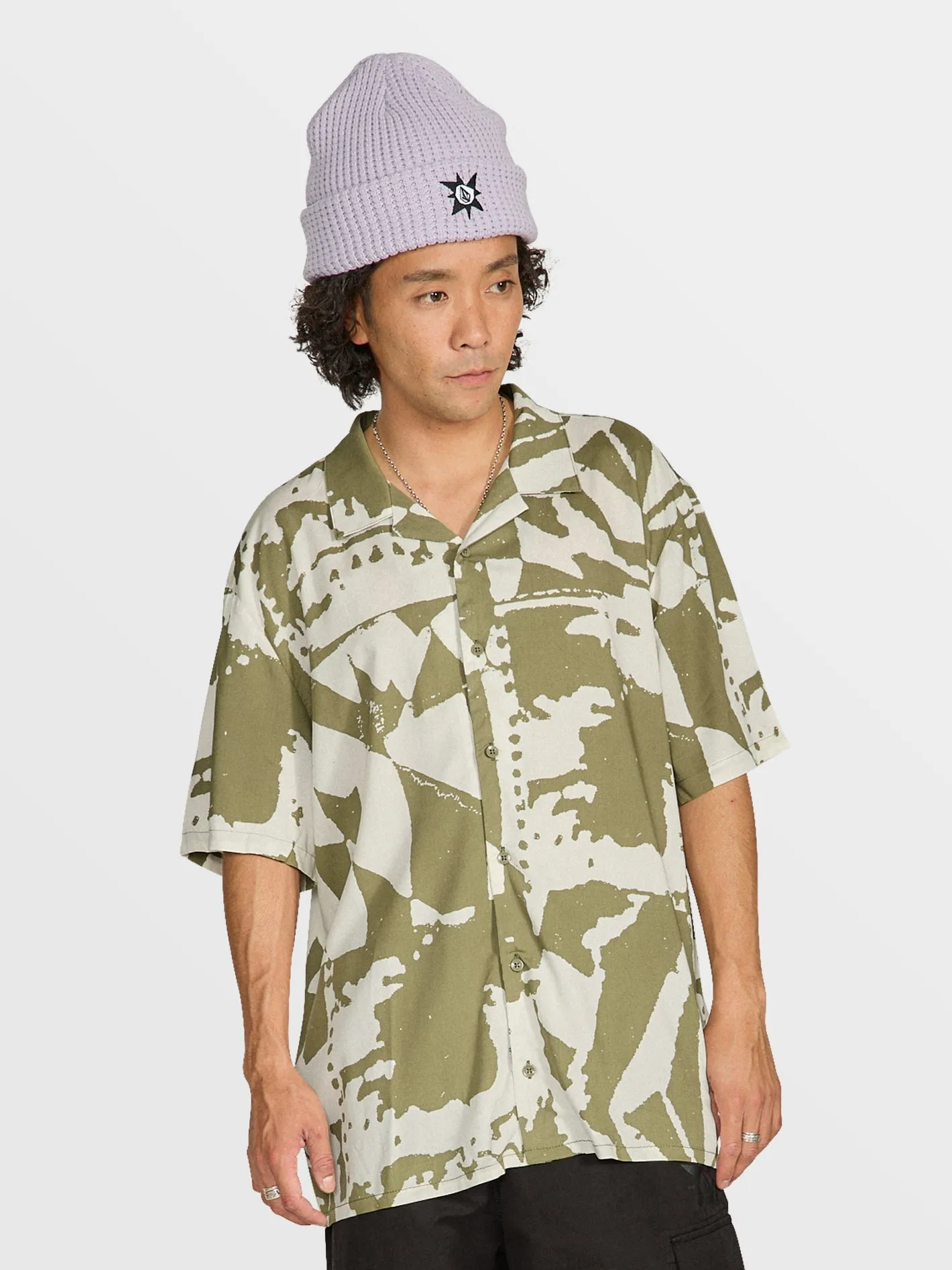 Tokyo True Collage Short Sleeve Shirt - Light Army