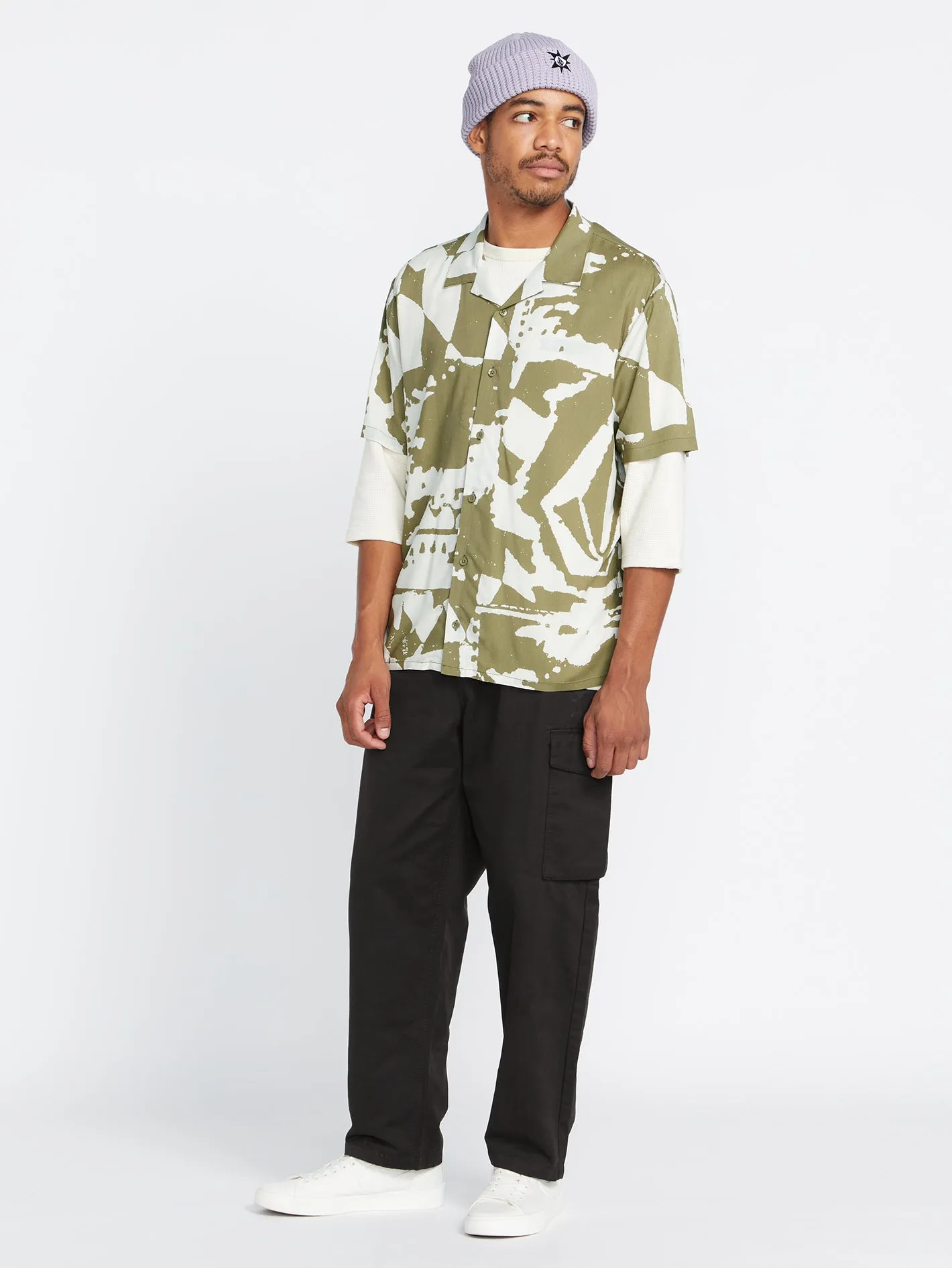 Tokyo True Collage Short Sleeve Shirt - Light Army