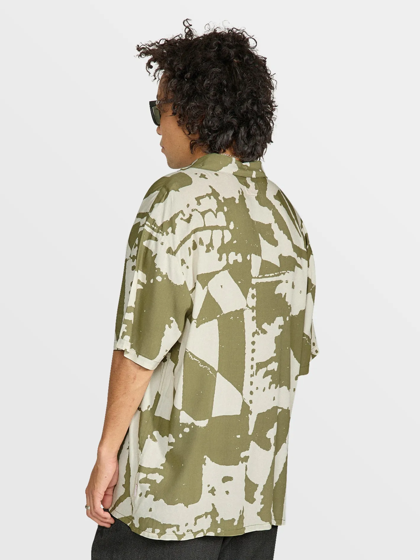 Tokyo True Collage Short Sleeve Shirt - Light Army