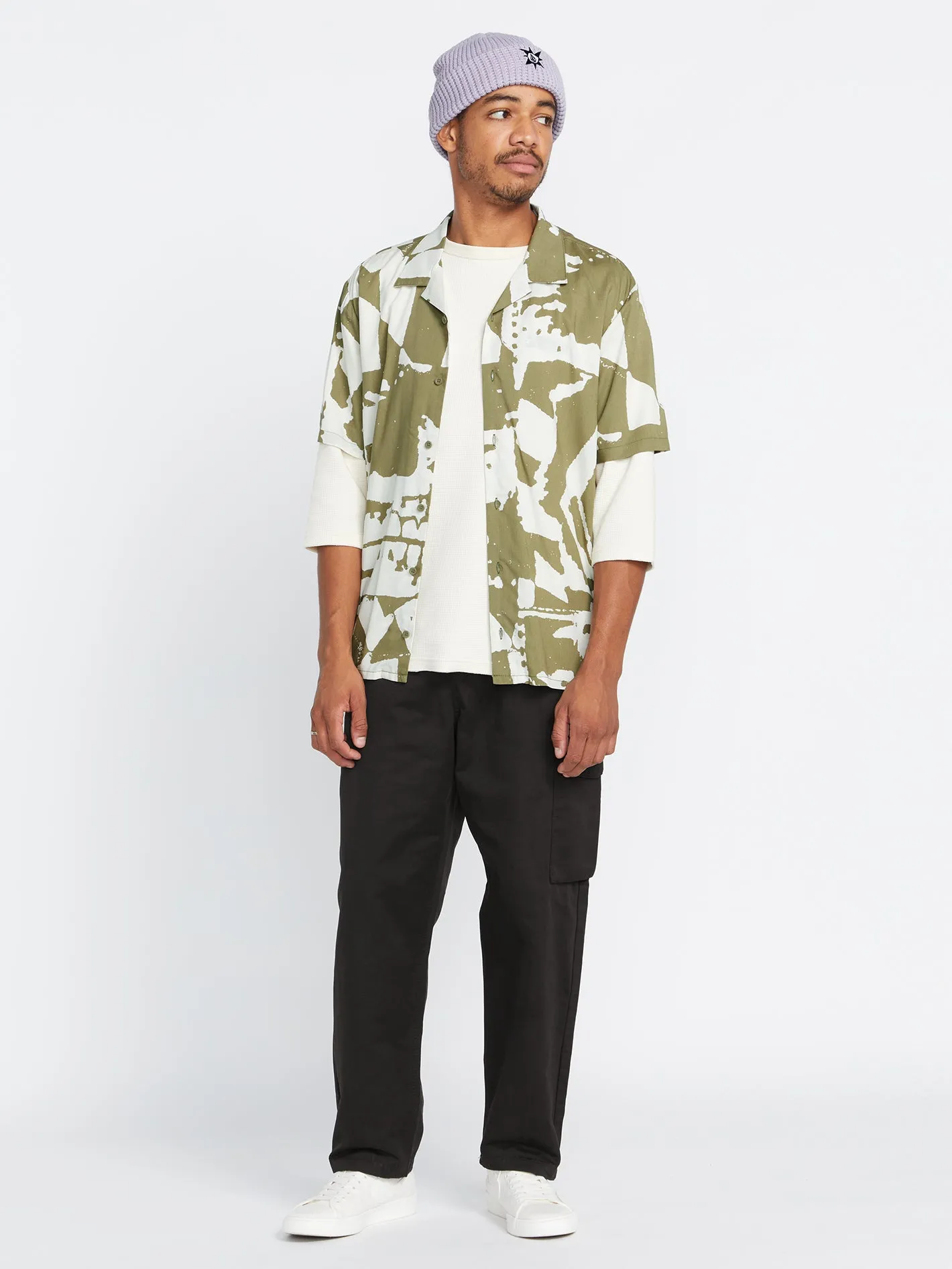 Tokyo True Collage Short Sleeve Shirt - Light Army