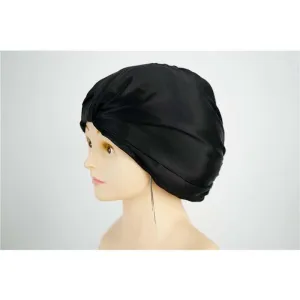 Turban silk bonnets - Black