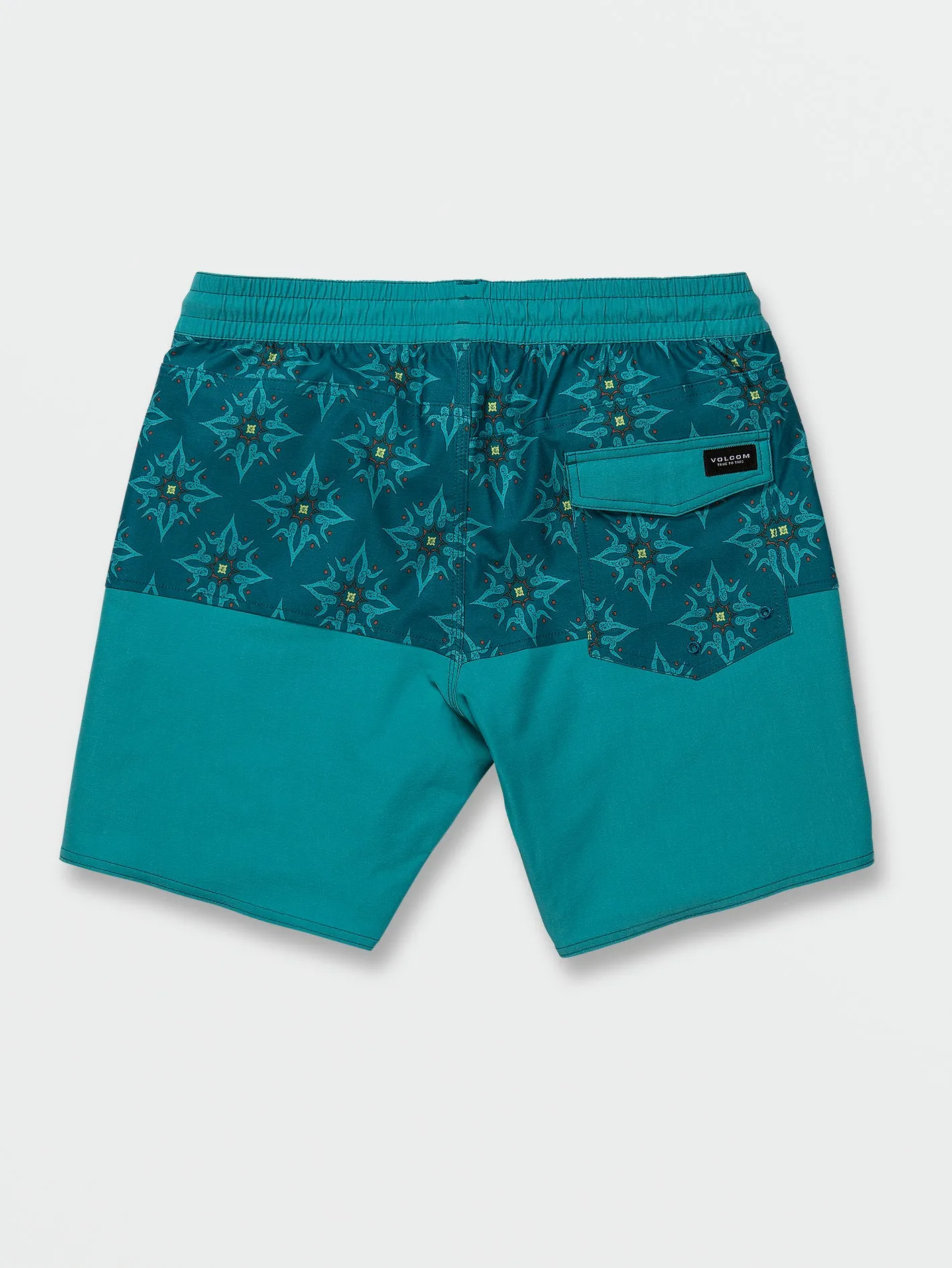 Unbalanced Stoney Elastic Waist Trunks - Electric Blue